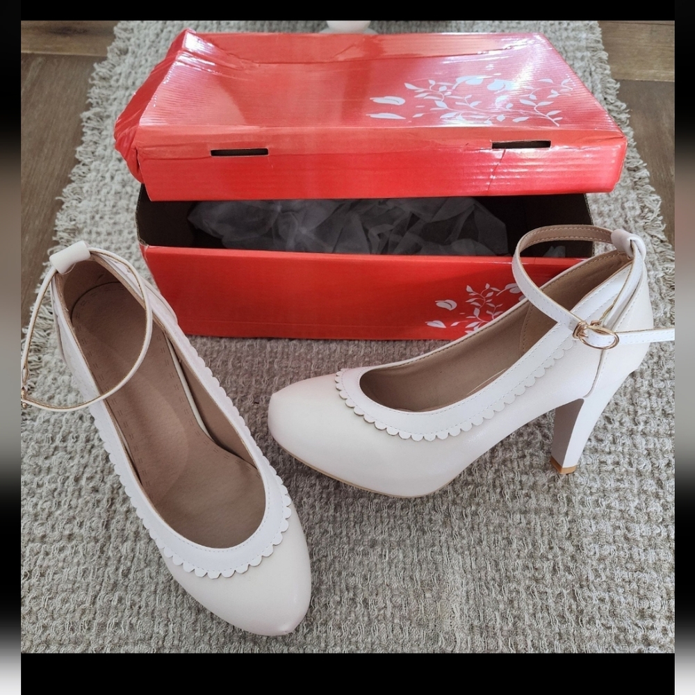 Women's Retro Rockabilly Vintage Heels Size 8-8.5